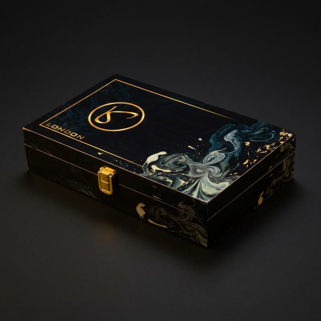 Gift Case - The Marbled — Lacquered & Gilded